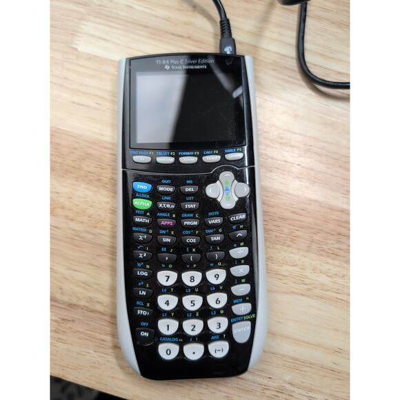 Texas Instruments TI-84 Plus C Silver Edition Graphing Calculator K-0413A White - Picture 5 of 6